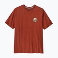T-shirt da uomo Patagonia Great Waves Responsibili-Tee rusty red