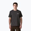 T-shirt da uomo Patagonia Fitz Roy Foothills ink black