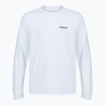 Longsleeve da uomo Patagonia P-6 Logo Responsibili fiber white
