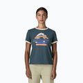 Maglietta da donna Patagonia Great Waves Ringer Tee summit blue