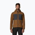 Felpa da trekking uomo Patagonia R2 TechFace Hoody deer brown