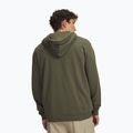 Felpa da uomo Under Armour Rival Fleece Full Zip marine od green/white 2