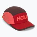Cappellino con visiera HOKA Run Hat deep mauve/red agate