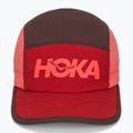 Cappellino con visiera HOKA Run Hat deep mauve/red agate 2