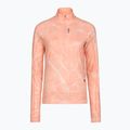 Felpa da corsa donna HOKA Skyform Half Zip CLF PRT sunstone print
