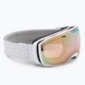 Alpina Estetica QV bianco lucido/oro sph occhiali da sci