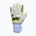 Guanti da portiere per bambini 4keepers Champ Carbo V RF Strap bianco/giallo 4