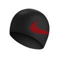 Berretto da bagno Nike Big Swoosh nero/rosso