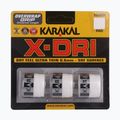 Grip per racchetta da squash Karakal X-Dri Grip 3 pezzi bianco