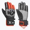 Guanti da sci per bambini Reusch Worldcup Warrior R-Tex XT Junior black/silver/fluo red