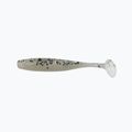 Esca in gomma Relax Bass 2,5 laminata 4 pezzi trasparente/nero/ologramma glitter/bianco perla