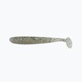 Esca in gomma Relax Bass 3 Laminato 4 pezzi blu perla chiaro/nero ologramma glitterato