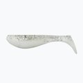 Esca in gomma Relax Zoccolo 2,5 Laminato 4 pezzi bianco chiaro/nero ologramma glitterato