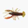 Relax Crawfish 2 Esca in gomma laminata 4 pezzi anguria/rosso/nero glitter/arancio