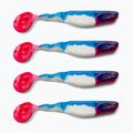 Esca in gomma Relax Terminator 3 Red Tail 4 pezzi bianco blu