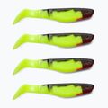 Esca in gomma Relax Terminator 3 Standard 4 pezzi nero/seta