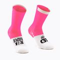 ASSOS GT C2 calze da ciclismo rosa fluo