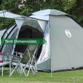 Tenda da campeggio Coleman Waterfall 5 Deluxe verde 4