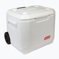 Coleman 50QT Frigorifero da escursione marino a rotelle bianco