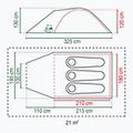 Tenda da campeggio 3 posti Coleman Darwin Summer 3 + beige 2