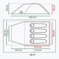 Tenda da campeggio 4 posti Coleman Darwin Summer 4 + beige 2
