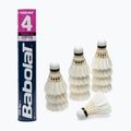 Volani da badminton Babolat 3 12 pezzi bianchi.