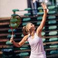 Maglietta da tennis Babolat da donna Play bianco/bianco 5