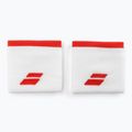 Polsino con logo Babolat 2 pezzi bianco/fiesta rosso 2