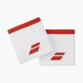 Polsino con logo Babolat 2 pezzi bianco/fiesta rosso 3