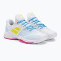 Scarpe da tennis Babolat donna 21 Propulse Fury AC bianco/zolfo primavera 4