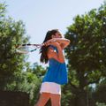 Racchetta da tennis da donna Babolat Evo Drive Lite bianco/blu 8