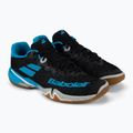 Scarpa da badminton da uomo Babolat 22 Shadow Tour nero/blu 5