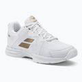 Scarpe da tennis Babolat donna SFX3 AC Wimbledon bianco/oro