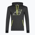 Felpa da tennis da uomo Babolat Aero Hood nero heather