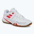 Scarpe da badminton Babolat Shadow Spirit bianco/lavanda da donna