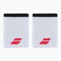 Polsino Babolat Logo Jumbo 2 pezzi bianco/rosso