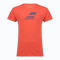 Maglietta Babolat Exercise Big Flag da uomo, colore corallo caldo