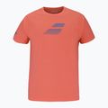 Maglietta Babolat Exercise Big Flag da uomo, colore corallo caldo