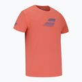 Maglietta Babolat Exercise Big Flag da uomo, colore corallo caldo 2