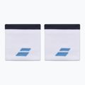 Polsino con logo Babolat 2 pezzi bianco/blu drive