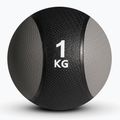 Palla medica Sveltus in gomma da 1 kg grigio/nero 2