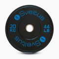Disco bumper olimpico Sveltus Training Olympic Disc 20 kg black