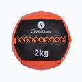 Sveltus Wall Ball 2 kg nero/rosso