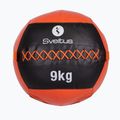 Sveltus Wall Ball 9 kg nero/rosso