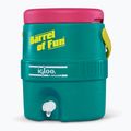 Igloo Retro Barrel Of Fun 2 Gallon 7,6 litri Serbatoio dell'acqua color giada scuro/magenta scuro/giallo vivo 3