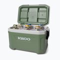 Igloo Ecocool Latitude 52 Qt 49 l frigorifero da viaggio verde vintage 9