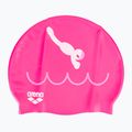 Cuffia per bambini arena Kun Cap dive/fuchsia