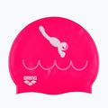 Cuffia per bambini arena Kun Cap dive/fuchsia 2