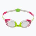 Occhialini da nuoto per bambini arena Spider lime fucsia/bianco trasparente 2
