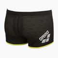 Uomo arena Taglio quadrato Drag Suit boxer nuoto nero 4